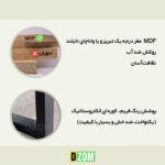 میز ناهارخوری چهار نفره دیزم مدل LNC_1700_140_W